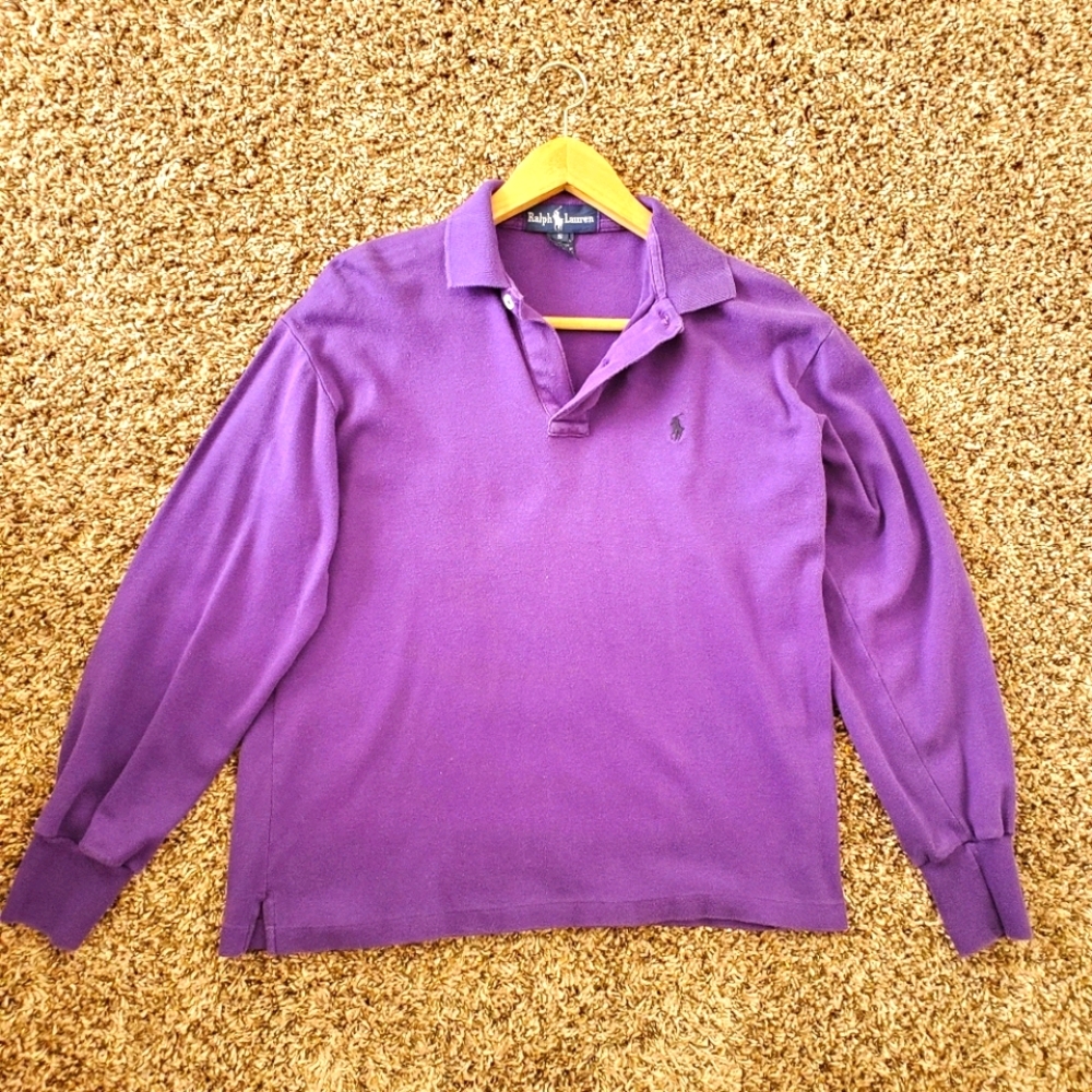 Ralph Lauren Purple Collared Pullover